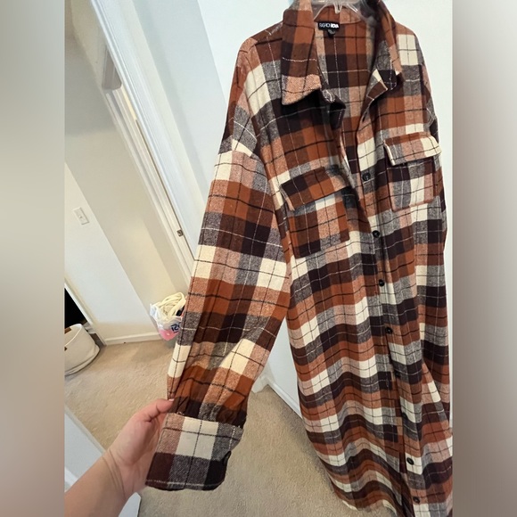 fashion Nova Plaid Shacket - Picture 3 of 9